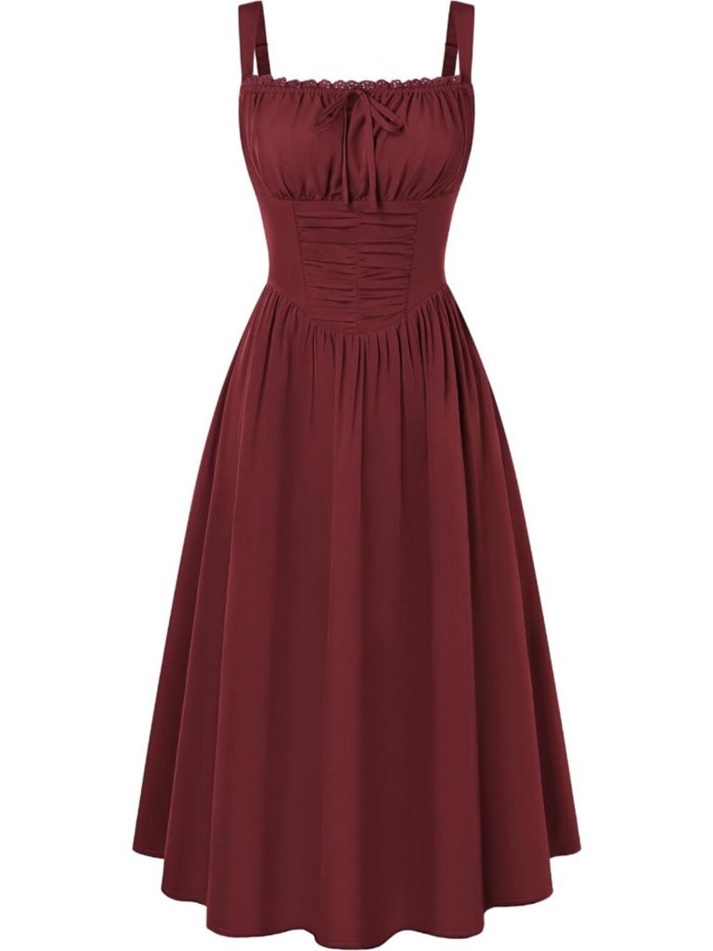 Elegant Corset Midi Dress for Women | Homecoming, Cocktail, Party Sundress
